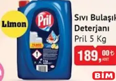 PRİL SIVI BULAŞIK DETERJANI 5 KG